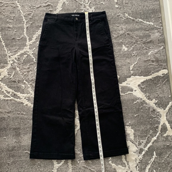 Joe Fresh Black Cropped Wide Leg Jeans size 30 - Picture 13 of 14